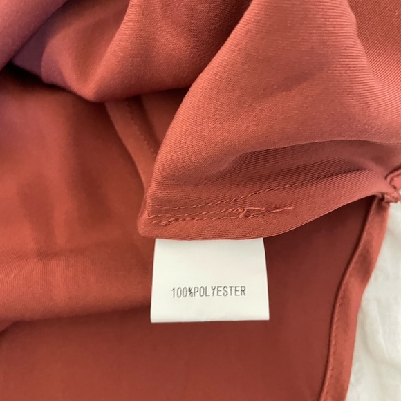 Petal & Pup Cypress Cowl neck Elegant Satin Slip Dress in Rust - Picture 12 of 12